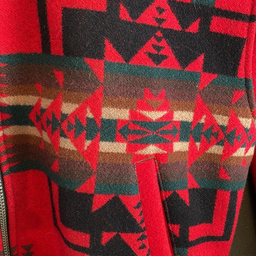 Pendleton Red Aztec Print Jacket - image 4